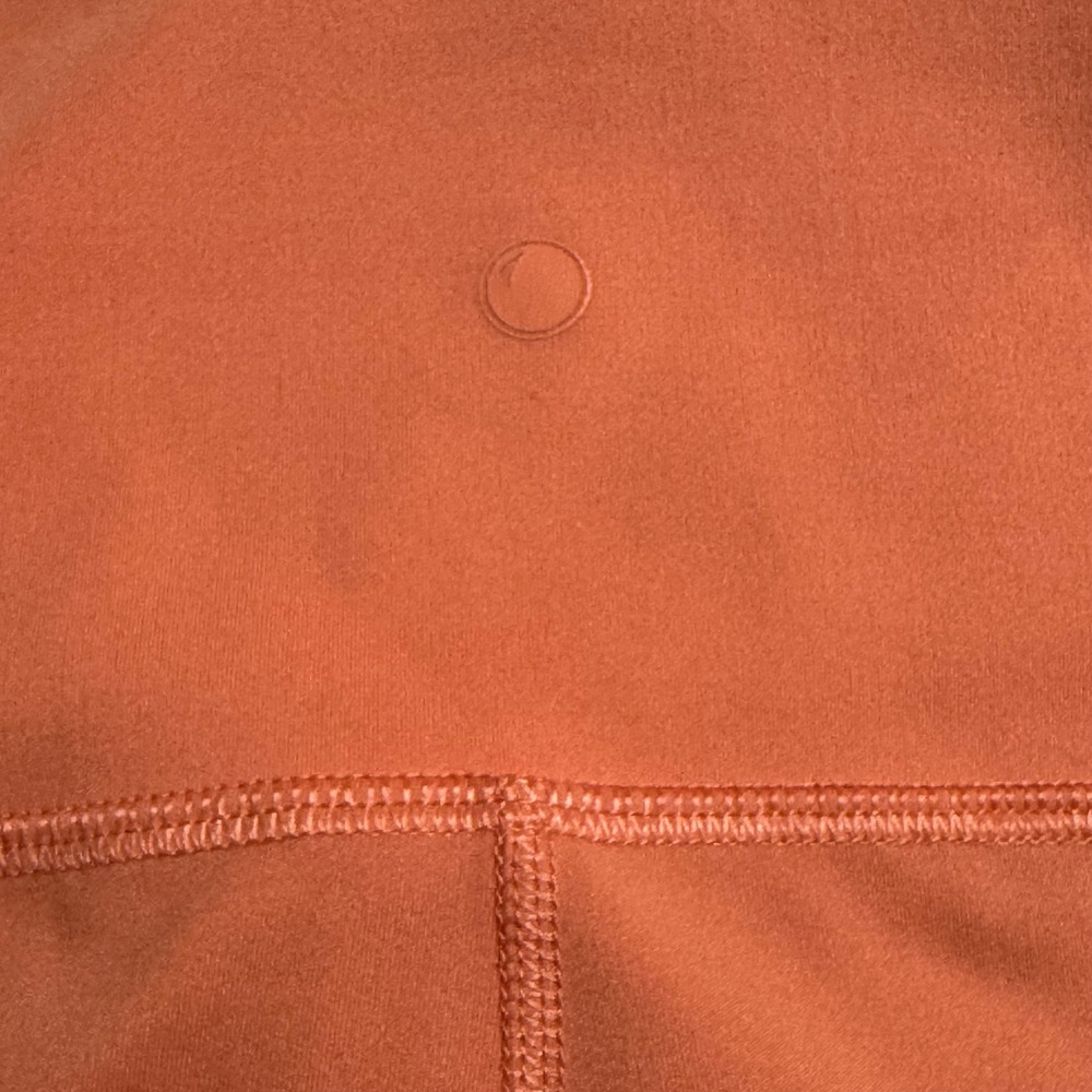 Yogalicious Lux Everyday 5" Biker Shorts Coral Orange High Waist Womens Large - Picture 5 of 6